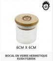 Bocal en verre hermetique Kush 6cm x 6cm